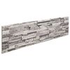 vidaXL Wall Panels 10 pcs 100 x 25 cm Light Grey EPS Foam