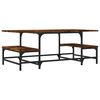 vidaXL Coffee Table Smoked Oak 100x50.5x40 cm Engineered Wood