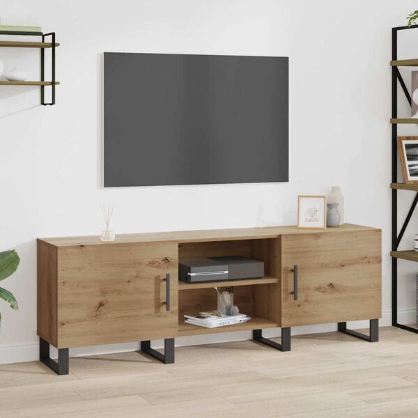 vidaXL TV Cabinet Artisan Oak 150 x 30 x 50 cm Engineered Wood