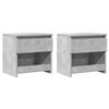 vidaXL Bedside Cabinets 2 pcs Concrete Grey 40x30x39 cm Engineered Wood