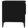 vidaXL Side Table Black 50x46x50 cm Engineered Wood
