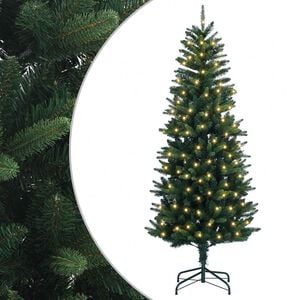 vidaXL Artificial Hinged Christmas Tree 120 cm 150 LEDs Warm White