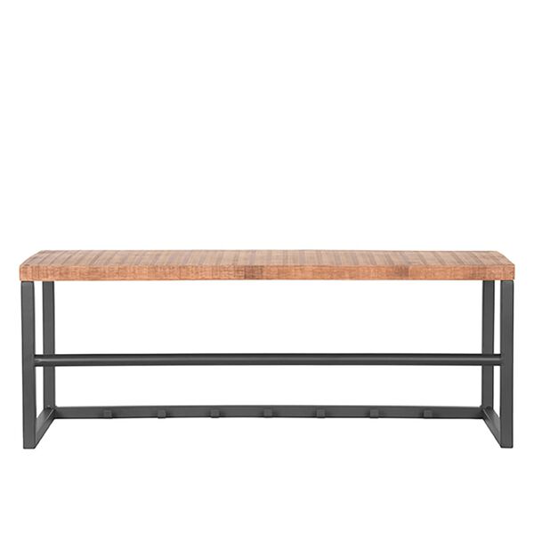 LABEL51 Coat Rack Swing 80x30x30 cm Wood/Burned Steel