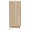 vidaXL LED Sideboard Sonoma Oak 90 x 32 x 75 cm Engineered Wood