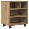 vidaXL Printer Stand Artisan oak 41 x 32 x 48 cm Engineered Wood