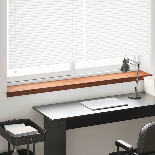vidaXL Window Sill Brown Wood 140 x 20 x 4.5 cm PVC