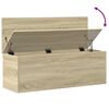 vidaXL Storage Box Sonoma Oak 102x35x35 cm Engineered Wood