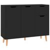 vidaXL Sideboard Black 90x30x72 cm Engineered Wood