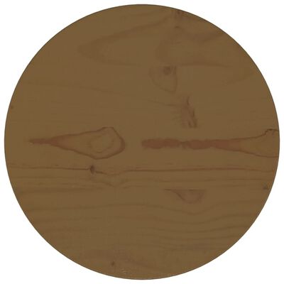 vidaXL Table Top Brown Ø30x2.5 cm Solid Wood Pine
