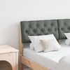 vidaXL Upholstered Headboard Dark Grey 120 cm Solid Pine Wood