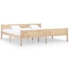 vidaXL Bed Frame without Mattress Solid Pinewood 200x200 cm