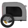 vidaXL Pet Bike Trailer Red and Grey Oxford Fabric and Iron