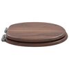 vidaXL Soft-Close Toilet Seat Brown 44 x 38 cm MDF board