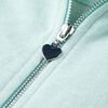 Kids' Hooded Sweatshirt with Zip Light Mint Mix 92