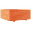 vidaXL Garden Planter Wax Brown 110x110x49.5 cm Solid Wood Pine