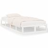 vidaXL Bed Frame without Mattress White 100x200 cm Solid Wood