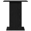 vidaXL Aquarium Stand Black Oak 60.5x36x72.5 cm Engineered Wood