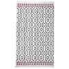 vidaXL Rug Grey 120x180 cm Cotton