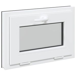vidaXL Basement Window RISOR 60 x 40 cm PVC and Glass Anthracite