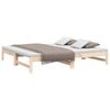 vidaXL Pull-out Day Bed without Mattress 2x(90x190) cm Solid Wood Pine