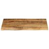 vidaXL Table Top 90x60x2.5 cm Live Edge Solid Wood Rough Mango