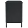 vidaXL TV Cabinet Black 105x35x52 cm Steel and Glass