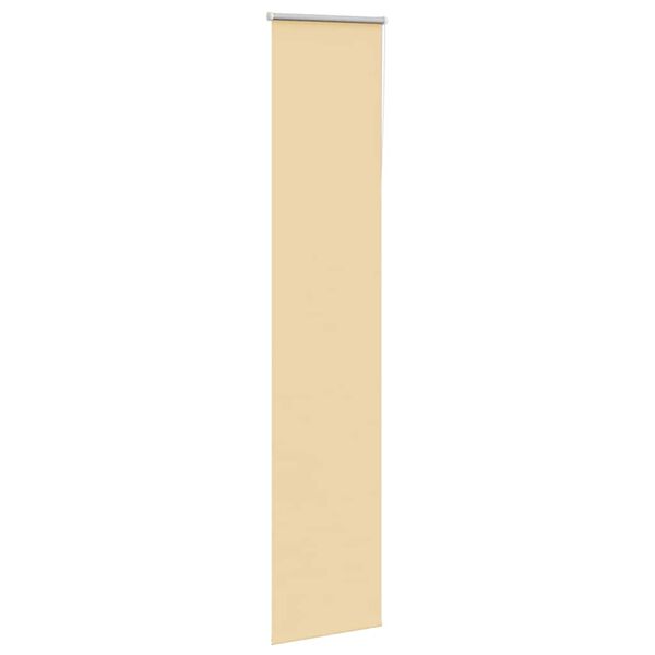 vidaXL Roller Blind Blackout Beige 55x210 cm Fabric Width 50.7 cm Polyester