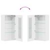 vidaXL Wall-mounted Cabinet High gloss white 55 x 29 x 100 cm