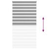 vidaXL Zebra blind 120.9x230 cm Fabric Width 116.7 cm grey