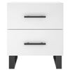 vidaXL Bedside Cabinet White 40x35x47.5 cm Engineered Wood
