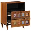vidaXL Bedside Cabinet Brown 50 x 33 x 62 cm Solid Mango Wood