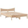 vidaXL Bed Frame without Mattress 140x190 cm Solid Wood Pine