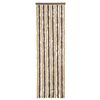 vidaXL Fly Curtain Dark Brown and Beige 56x200 cm Chenille