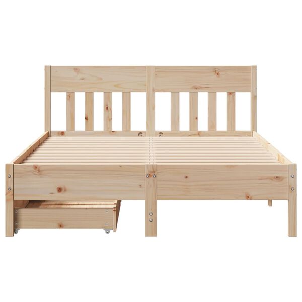 vidaXL Bed Frame without Mattress 160x200 cm Solid Wood Pine