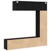 vidaXL Bookshelf 3 pcs Black Oak 36 x 30 x 143 cm Engineered Wood