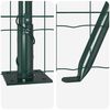 vidaXL Fence with Post Green 0.8 x 25 m Steel and PVC