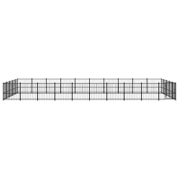 vidaXL Outdoor Dog Kennel Steel 47.05 m&sup2;