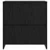 vidaXL Sideboard Black Oak 70 x 41 x 75 cm Engineered Wood