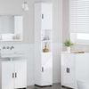 vidaXL Bathroom Cabinet with Storage High Gloss White 30 x 35 x 192 cm