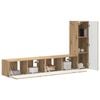 vidaXL TV Cabinet Set Wall-mounted 2 pcs Artisan Oak Engineered Wood