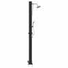 vidaXL Outdoor Solar Shower Black 217 cm PVC and aluminium