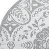 vidaXL Outdoor Carpet ARAKIL Light Grey Ø120 cm PP