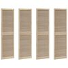 vidaXL Cabinet Door 4 pcs Natural 201 x 59.5 x 2.1 cm Solid pine wood