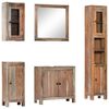 vidaXL 5 Piece Bathroom Set Solid Acacia Wood