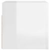 vidaXL Wall Mounted TV Cabinet High Gloss White 30.5x30x30 cm