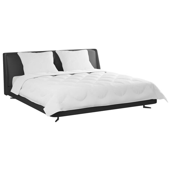 vidaXL Duvet with Pillow 3 pcs White Microfiber