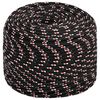vidaXL Multipurpose Utility Rope 6 mm 25 m Black and Red PP