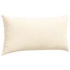 vidaXL Sofa Pillows 2 pcs Cream 80 x 40 cm Corduroy Fabric