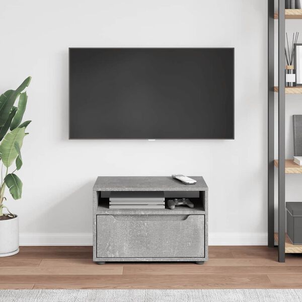 vidaXL TV Cabinet VISNES Concrete Grey 60x40x38 cm Engineered Wood