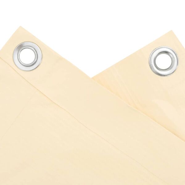 vidaXL Balcony Privacy Screen Cream 600x75 cm PVC